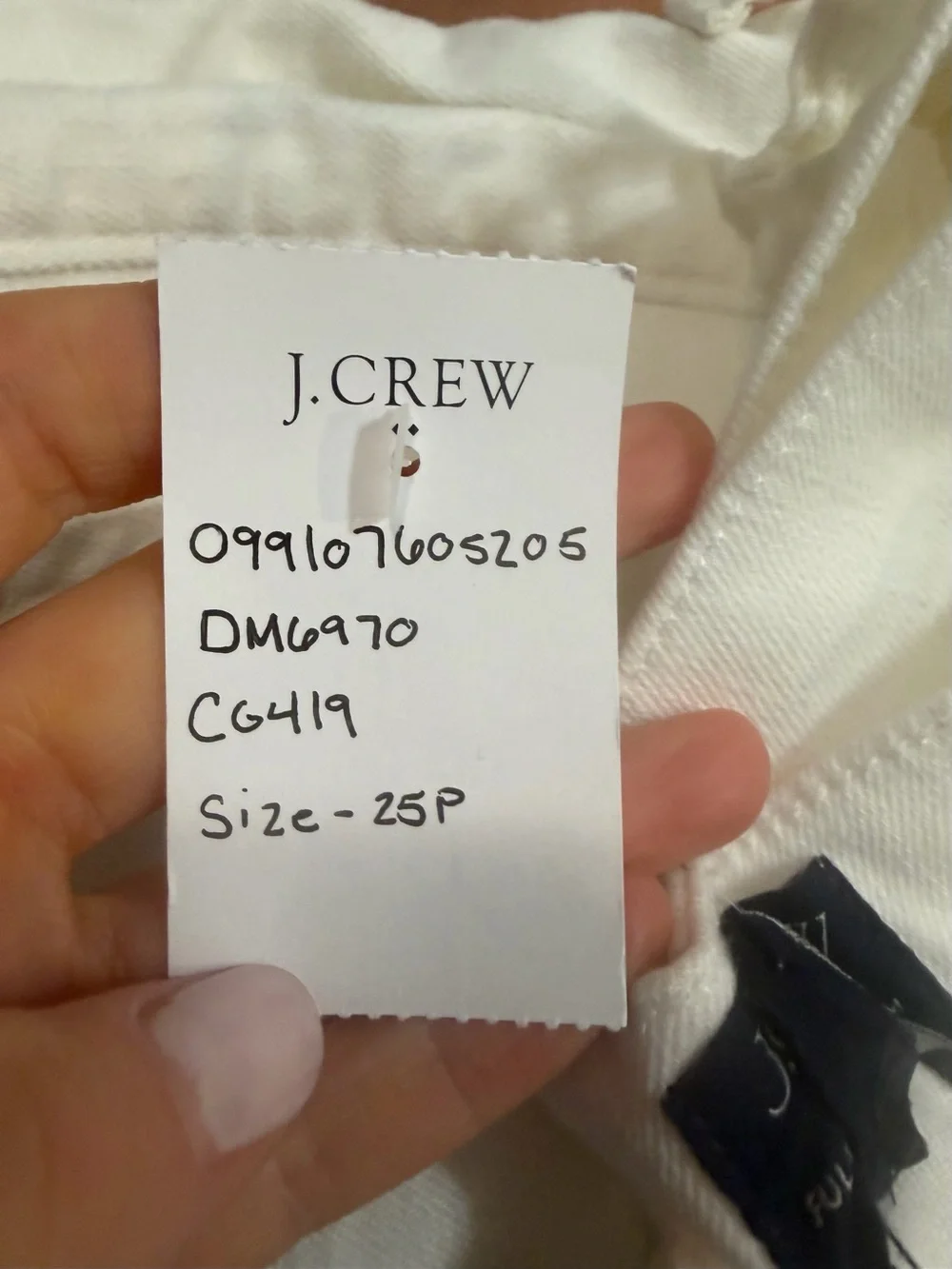 J crew seashell white Petite slim wide-leg sailor jean in all-day stretch